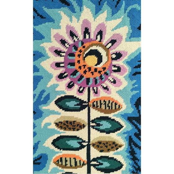 Image 1 of Vintage floral rug, 1970