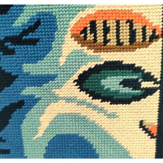 Image 1 of Vintage floral rug, 1970