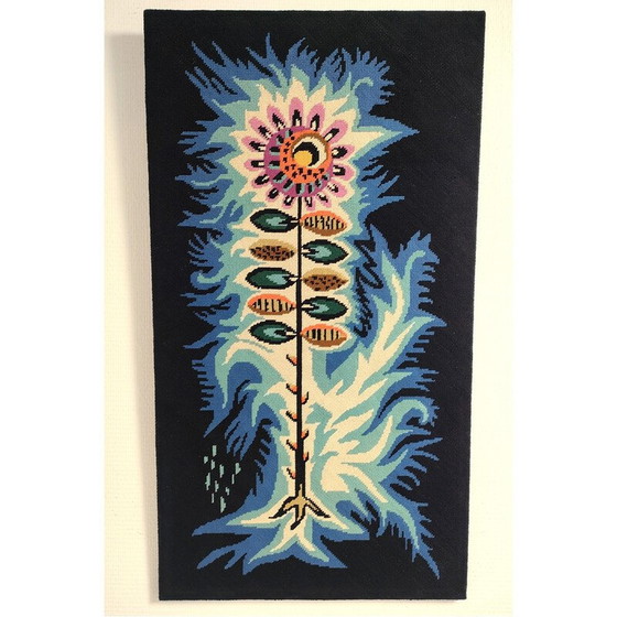 Image 1 of Vintage floral rug, 1970
