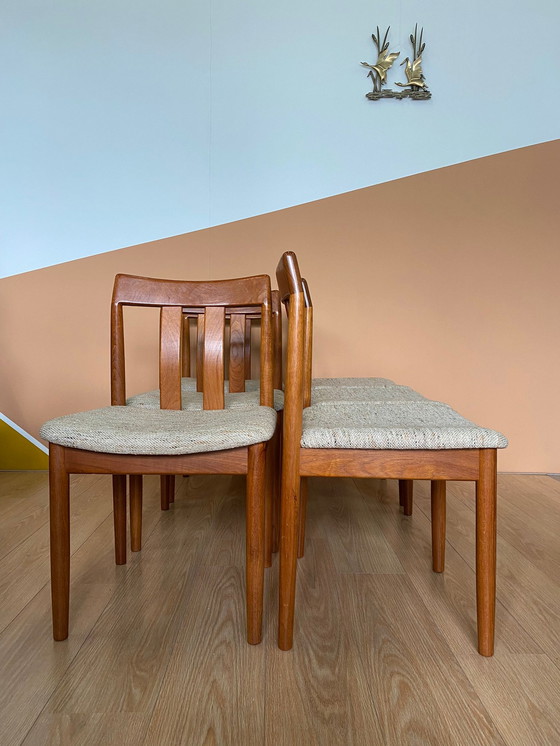 Image 1 of 6x Vintage Danish dining table chairs