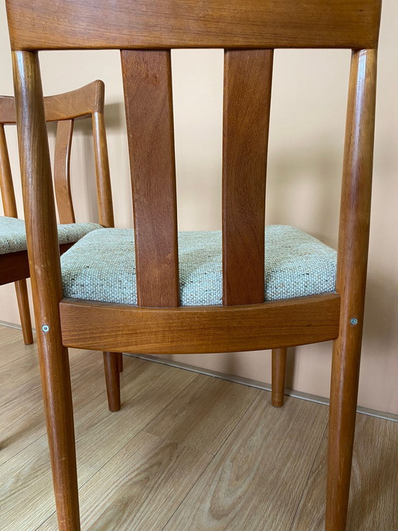 Image 1 of 6x Vintage Danish dining table chairs