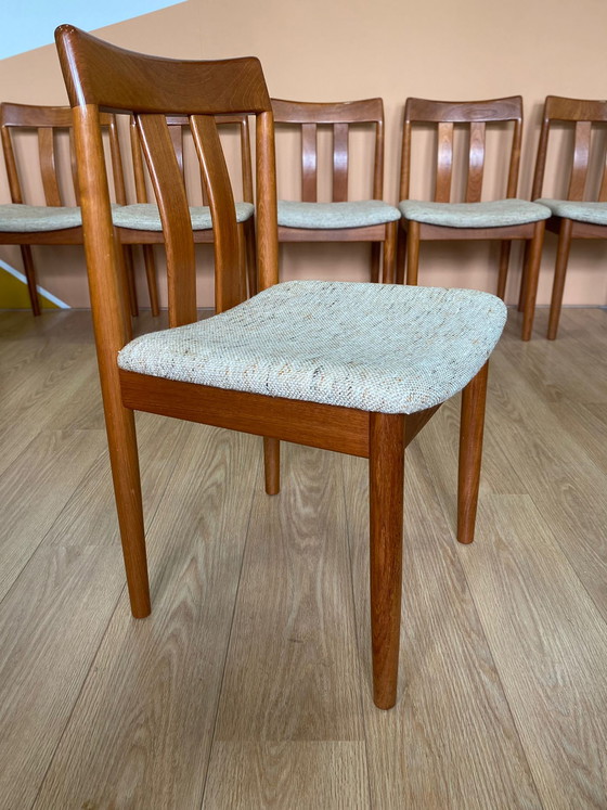 Image 1 of 6x Vintage Danish dining table chairs