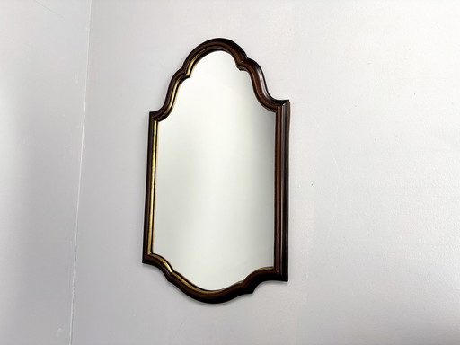 Specchio vintage in legno | Specchio smerlato da appendere alla parete