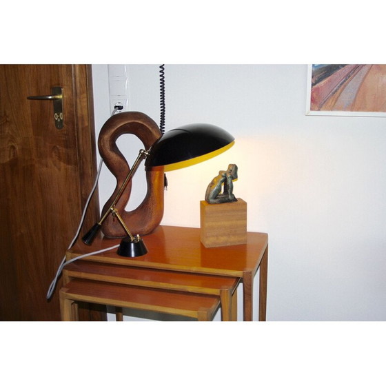 Image 1 of Vintage lamp in gilded brass by Bruno Gatta for Stinovo, Italy 1950