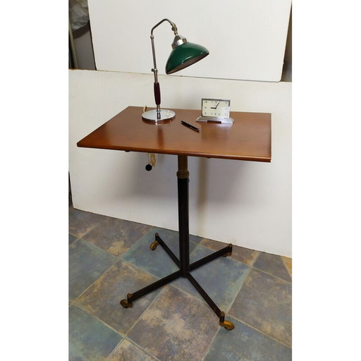 Vintage side table with casters by Ignazio Gardella for Azucena, 1950