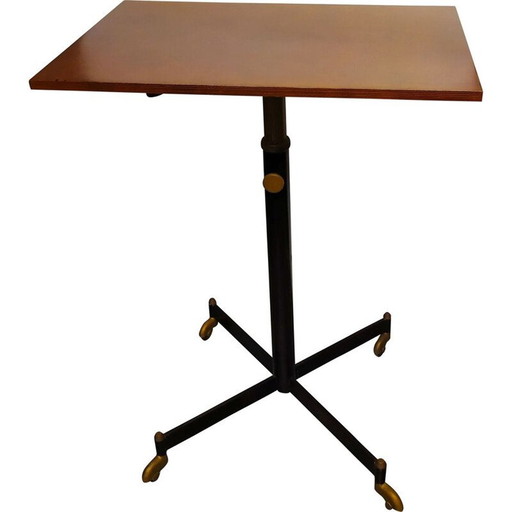 Vintage side table with casters by Ignazio Gardella for Azucena, 1950