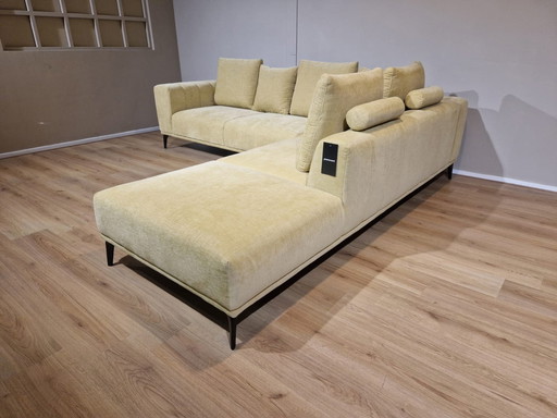 Prominent Trevi Corner Sofa Fabric Yellow Design