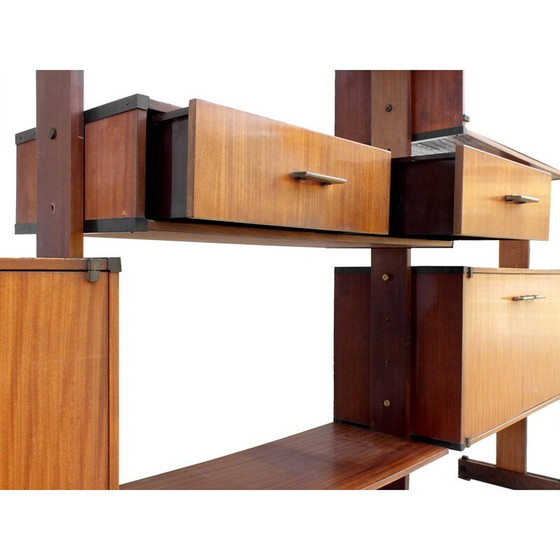 Image 1 of Vintage teak wall unit for Rb Italy, Italy 1950