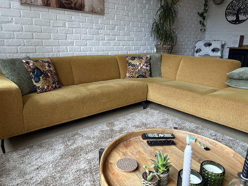 Gold Yellow Design Sofa From Woood