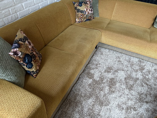 Gold Yellow Design Sofa From Woood