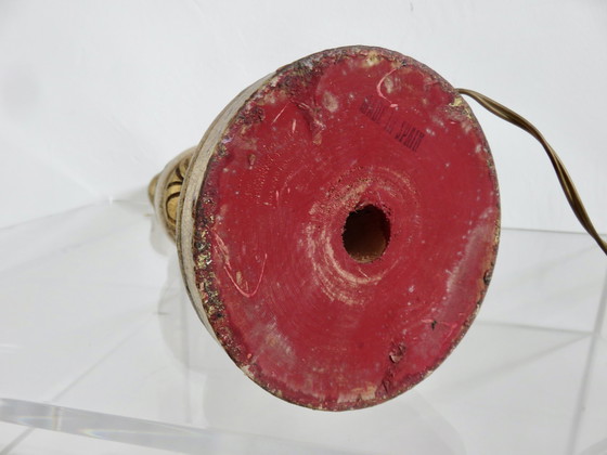 Image 1 of Lámpara barroca de madera dorada y policromada, 1960