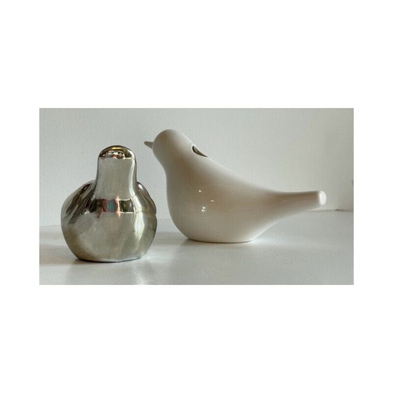 Image 1 of Vintage ceramic bird couple, 1990