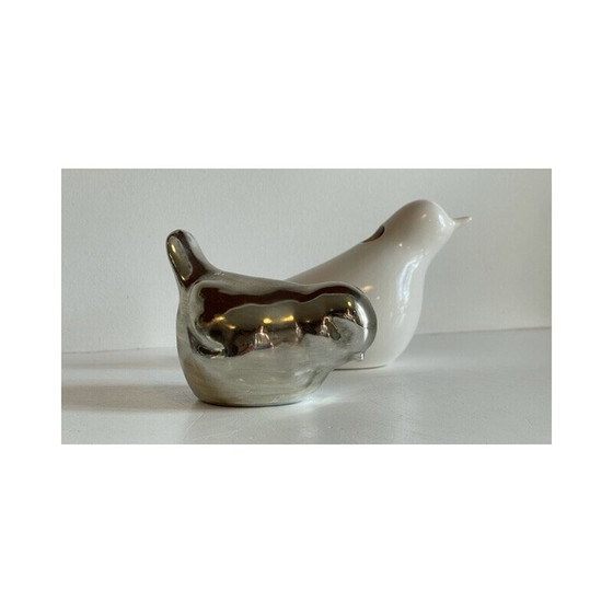 Image 1 of Vintage ceramic bird couple, 1990