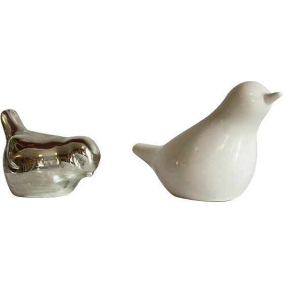 Image 1 of Vintage ceramic bird couple, 1990