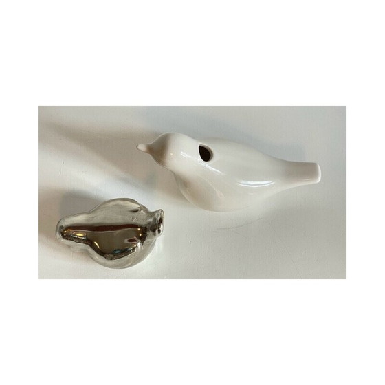 Image 1 of Vintage ceramic bird couple, 1990