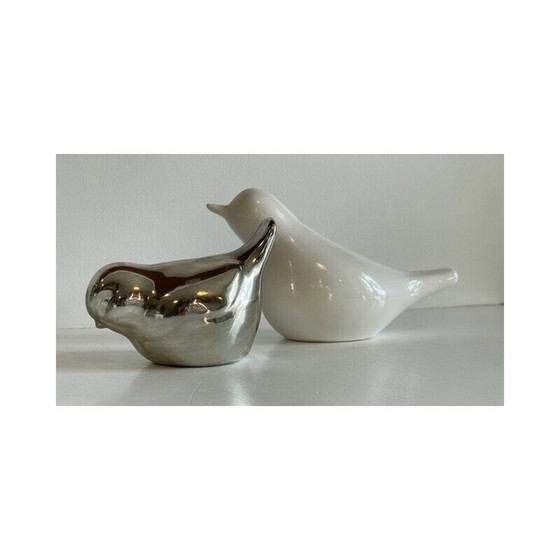 Image 1 of Vintage ceramic bird couple, 1990