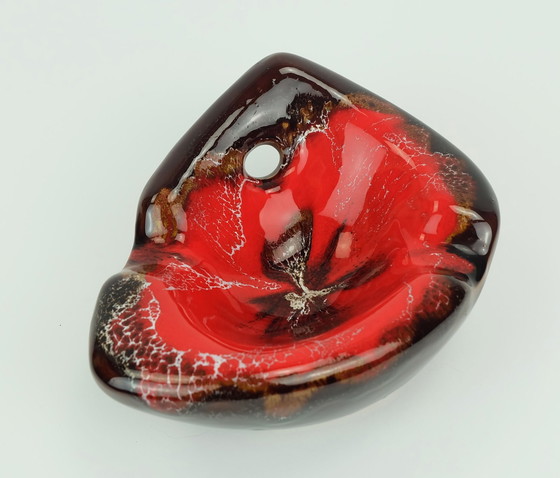 Image 1 of Ciotola in ceramica vintage francese di metà secolo, smaltata a goccia Vallauris, forma organica, anni '60 