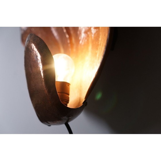 Image 1 of Vintage anthroposophic copper wall lamp, Germany 1969