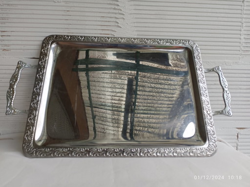 Tray - Plated Bronze France - Art Deco - 1950-1960