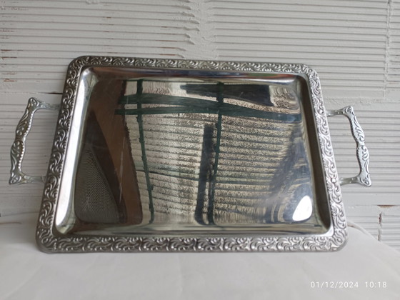 Image 1 of Tray - Plated Bronze France - Art Deco - 1950-1960