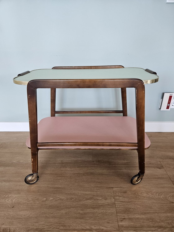 Image 1 of Mid - Century serving trolley