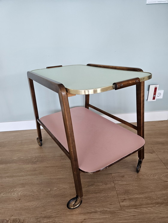 Image 1 of Mid - Century serving trolley