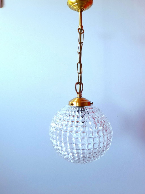 Art Deco Glass Hanging Lamp