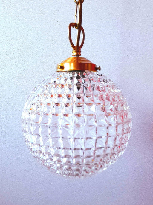 Art Deco Glass Hanging Lamp