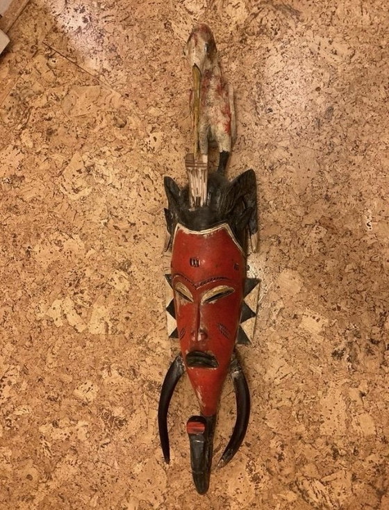 Image 1 of Handmade Mask From Ivory Coast