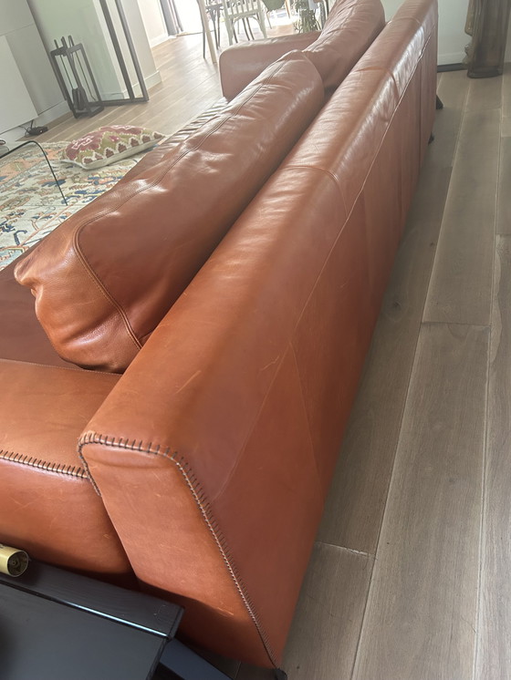 Image 1 of Borzalino Ben 4-Seater Sofa, Brown Leather,