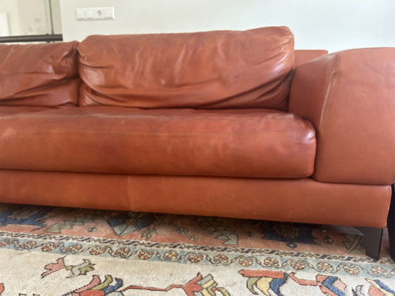 Image 1 of Borzalino Ben 4-Seater Sofa, Brown Leather,