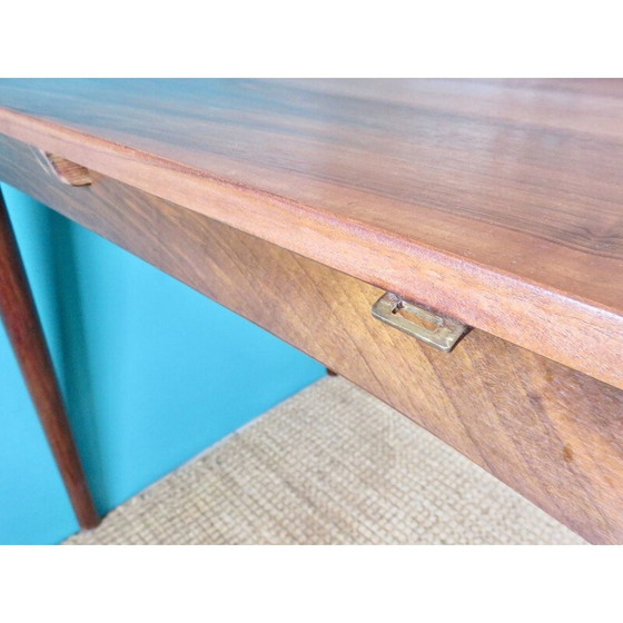 Image 1 of Vintage rosewood ovoid table with 2 extensions, Denmark 1965