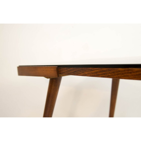 Image 1 of Vintage black glass coffee table by Jiri Jiroutek, 1963