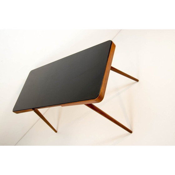Image 1 of Vintage black glass coffee table by Jiri Jiroutek, 1963