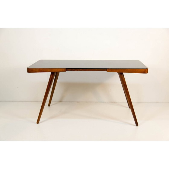 Image 1 of Vintage black glass coffee table by Jiri Jiroutek, 1963