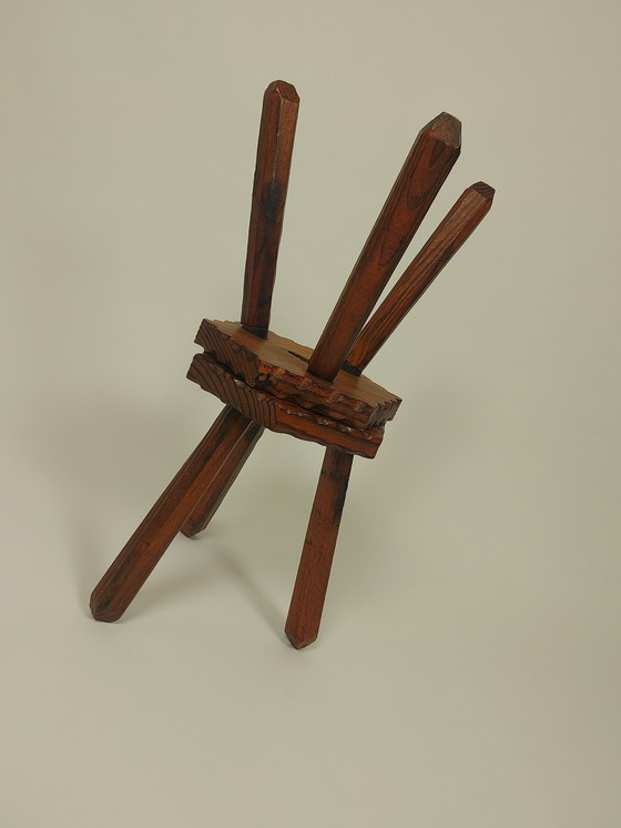 Image 1 of 2 X Vintage Spanish Brutalist Stool