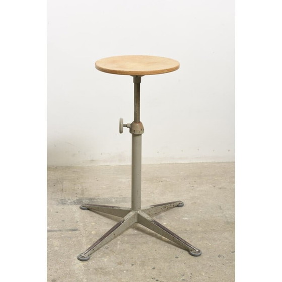 Image 1 of Set of six adjustable Architect Stools by Friso Kramer - 1950s