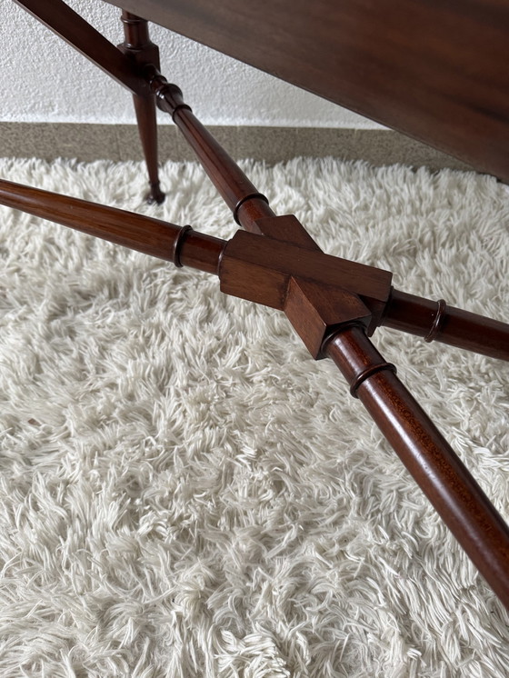 Image 1 of Mahogany Magazine Rack Console 60s