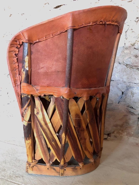 Image 1 of Mexican Equipale Leather Chairs