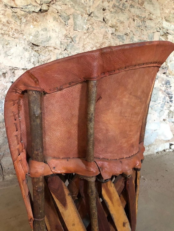 Image 1 of Mexican Equipale Leather Chairs