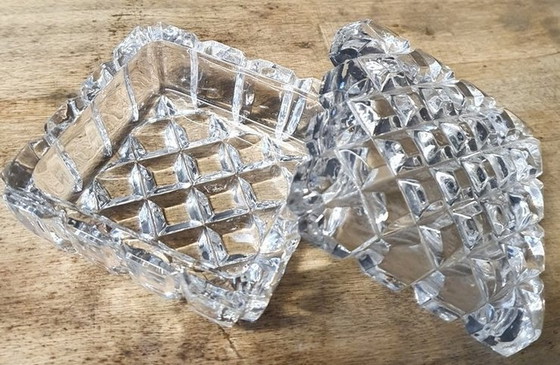 Image 1 of 1109 Portagioie in vetro vintage con portapillole