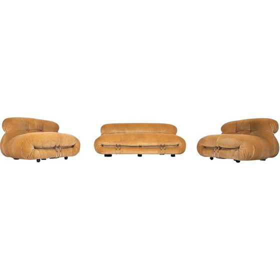 Image 1 of Vintage Soriana 3-seater sofa by Tobia and Afra Scarpa for Cassina, 1970