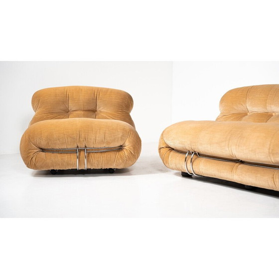 Image 1 of Vintage Soriana 3-seater sofa by Tobia and Afra Scarpa for Cassina, 1970