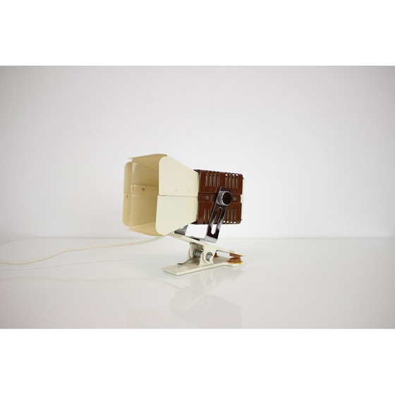 Image 1 of Vintage adjustable table lamp in metal and chrome, Czechoslovakia 1970