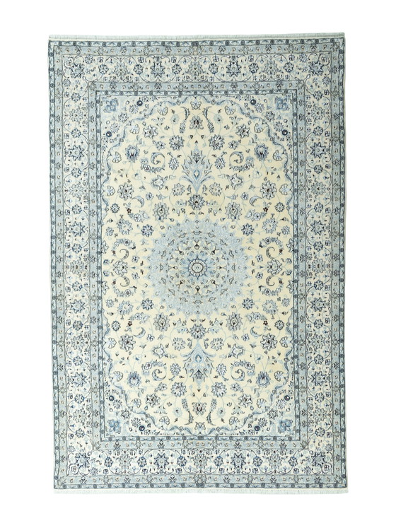 Image 1 of 304 X 200 Cm Hand-Knotted Nain 9 La Rug With Silk