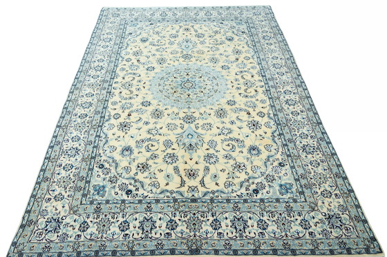 Image 1 of 304 X 200 Cm Hand-Knotted Nain 9 La Rug With Silk