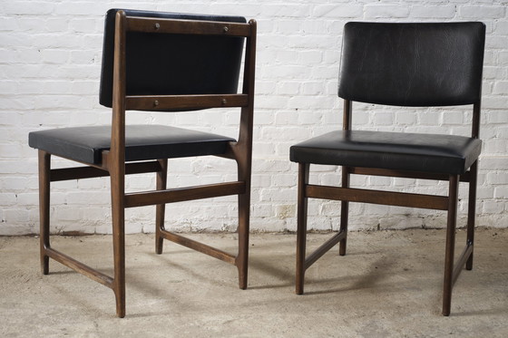 Image 1 of 4x Belgian design dining chairs, 1960's