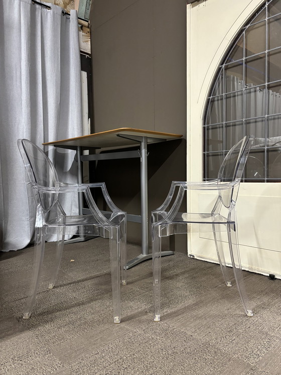 Image 1 of 2x Kartell Ghost Transparent Chairs