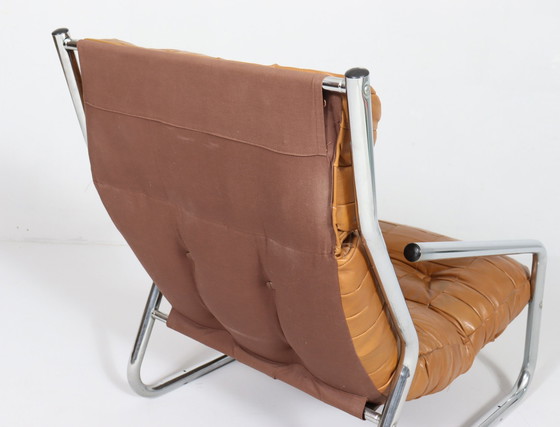 Image 1 of 2x Patchwork cantilever armchair, Germany, 1970s