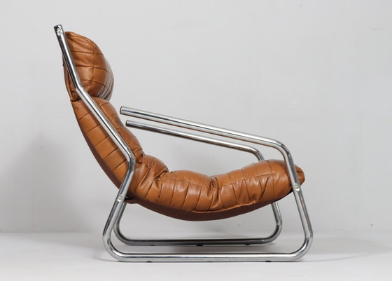 Image 1 of 2x Patchwork cantilever armchair, Germany, 1970s